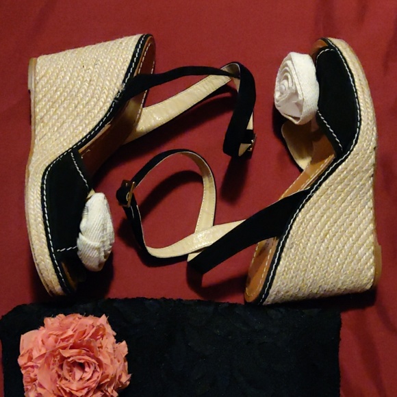 Kate Spade Suede Espadrille Wedges